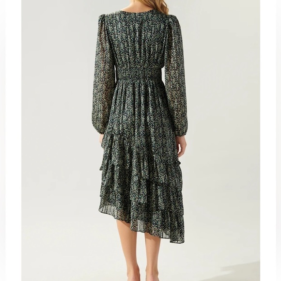 Sugarlips Floral Midi Dress stars align print size M - Picture 2 of 9